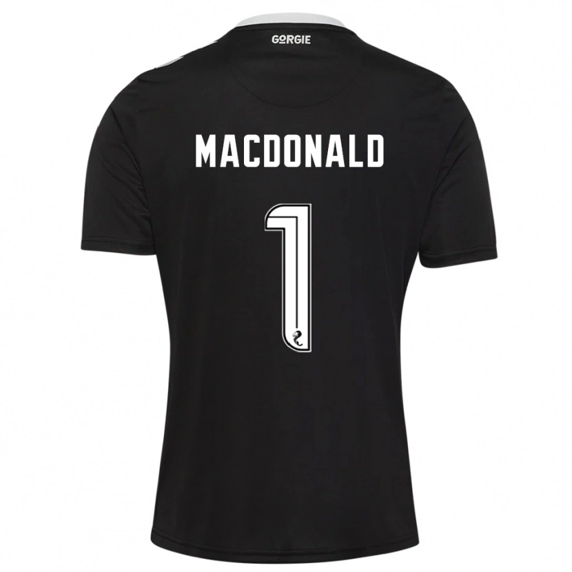 Danxen Herren Jamie MacDonald #1 Trikot Schwarz Bordeaux Torwarttrikot 2025/26