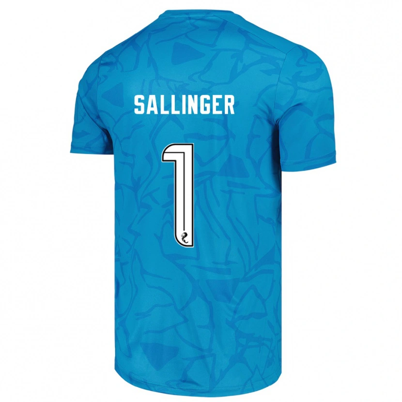 Danxen Herren Raphael Sallinger #1 Trikot Blau Weiß Torwarttrikot 2025/26
