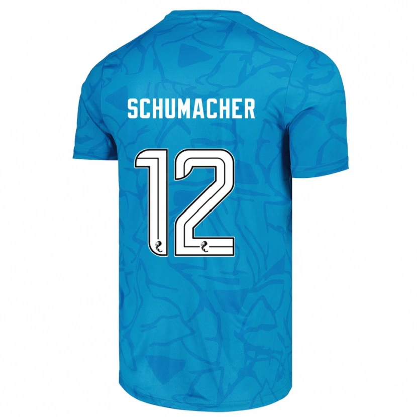 Danxen Herren Noa Schumacher #12 Trikot Blau Weiß Torwarttrikot 2025/26