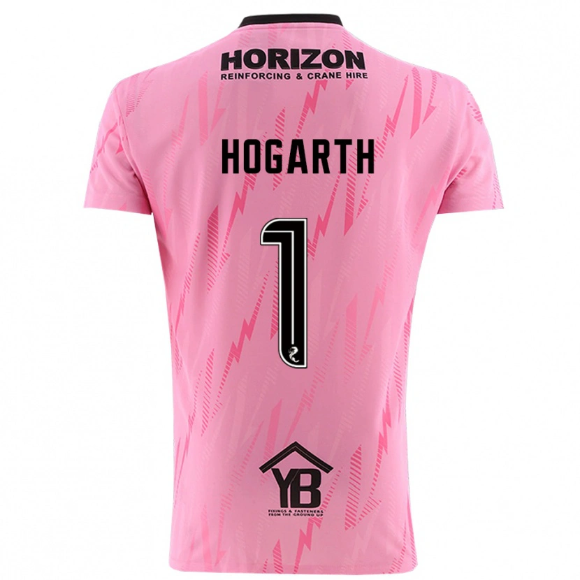 Danxen Herren Nicky Hogarth #1 Trikot Pink Schwarz Torwarttrikot 2025/26