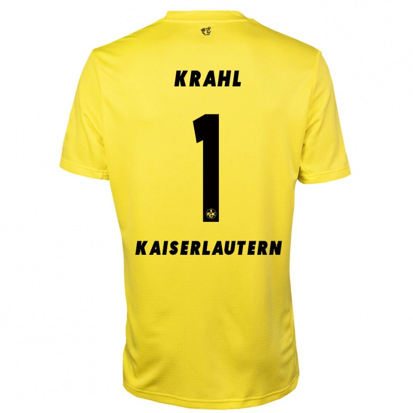 Danxen Herren Julian Krahl #1 Trikot Gelb Schwarz Torwarttrikot 2025/26