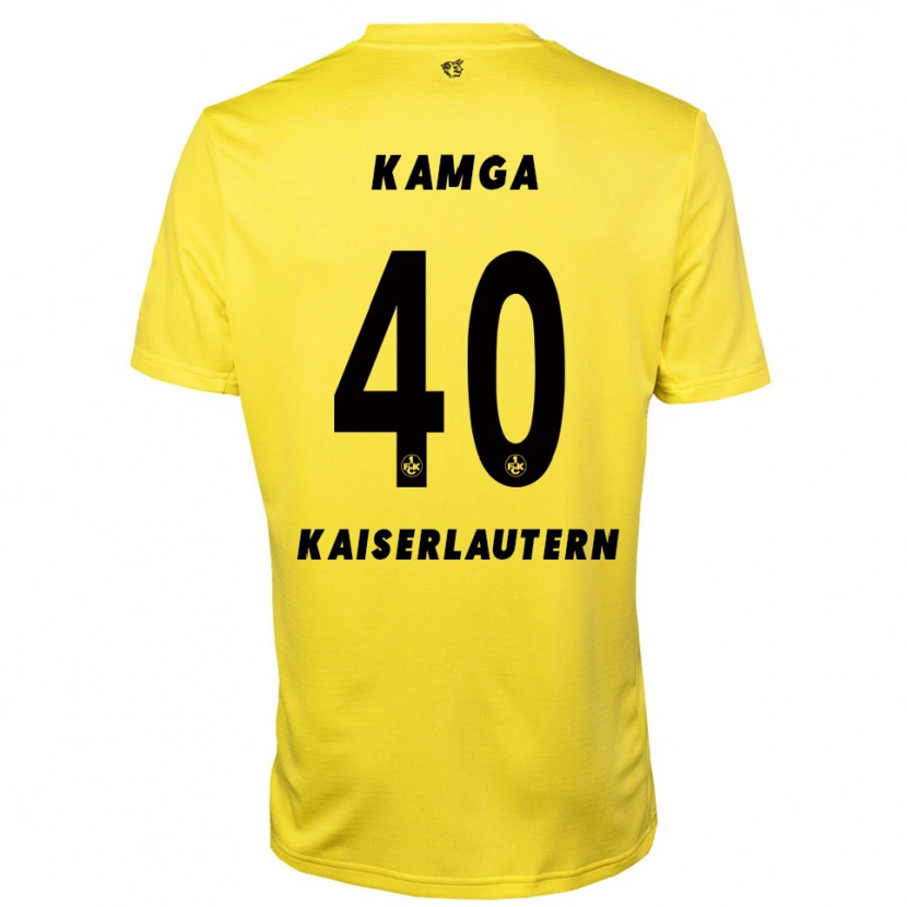 Danxen Herren Enis Kamga #40 Trikot Gelb Schwarz Torwarttrikot 2025/26