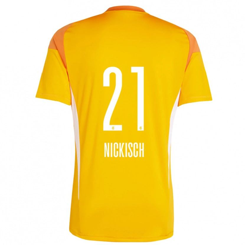 Danxen Herren Jonas Nickisch #21 Trikot Gelb Orange Torwarttrikot 2025/26