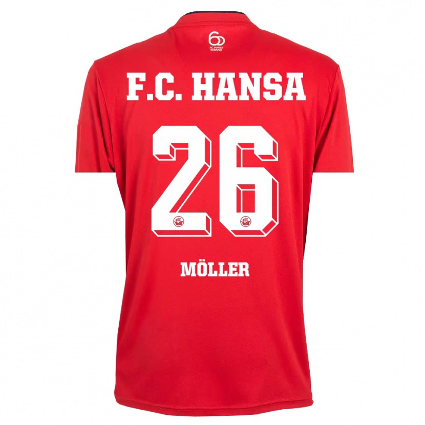 Danxen Herren Andreas Möller #26 Trikot Rot Weiß Torwarttrikot 2025/26