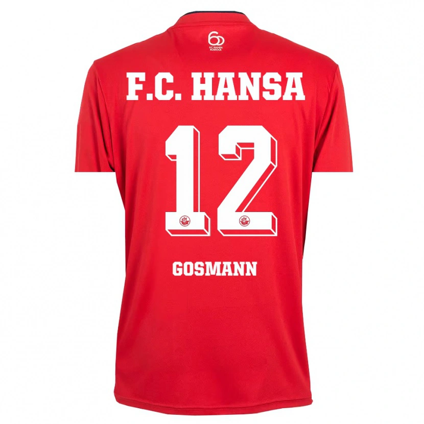 Danxen Herren Hermann Gosmann #12 Trikot Rot Weiß Torwarttrikot 2025/26