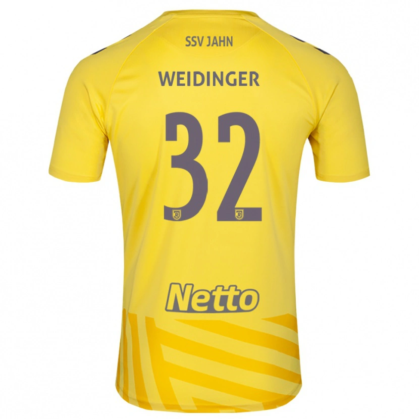 Danxen Herren Alexander Weidinger #32 Trikot Gelb Grau Torwarttrikot 2025/26