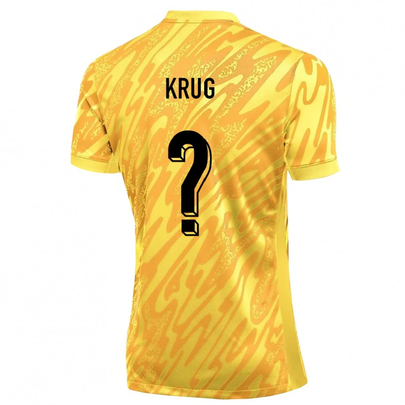 Danxen Herren Jannis Krug #0 Trikot Gelb Orange Torwarttrikot 2025/26