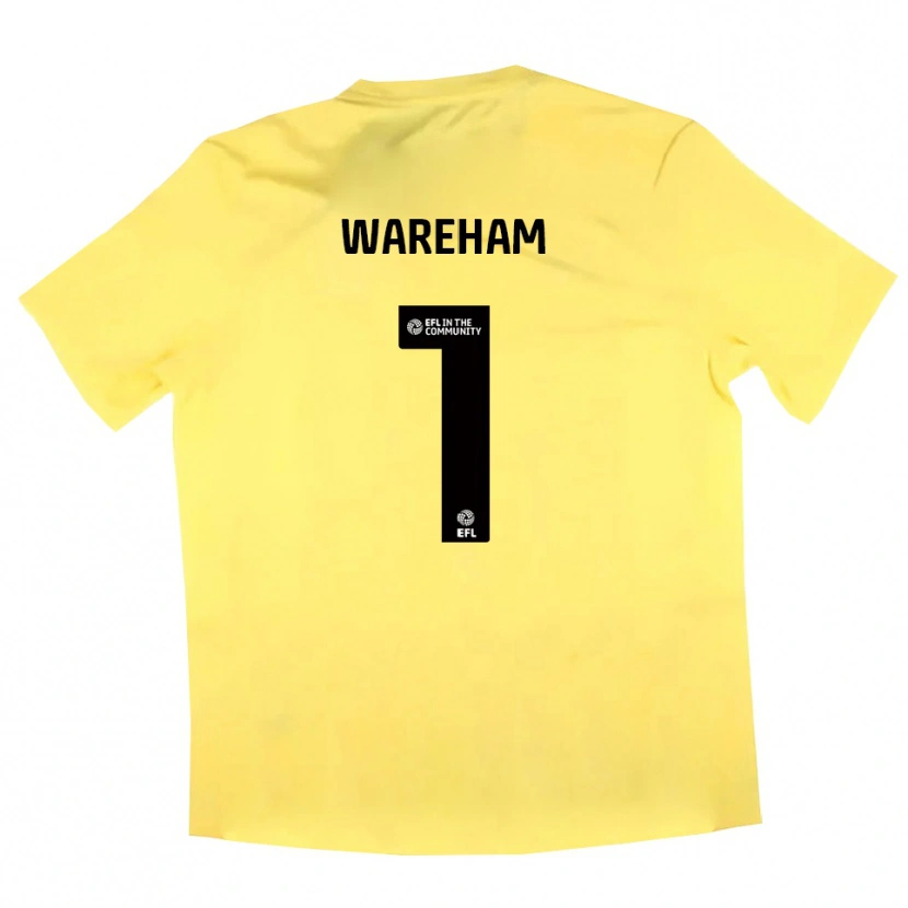 Danxen Herren Laura Wareham #1 Trikot Gelb Schwarz Torwarttrikot 2025/26