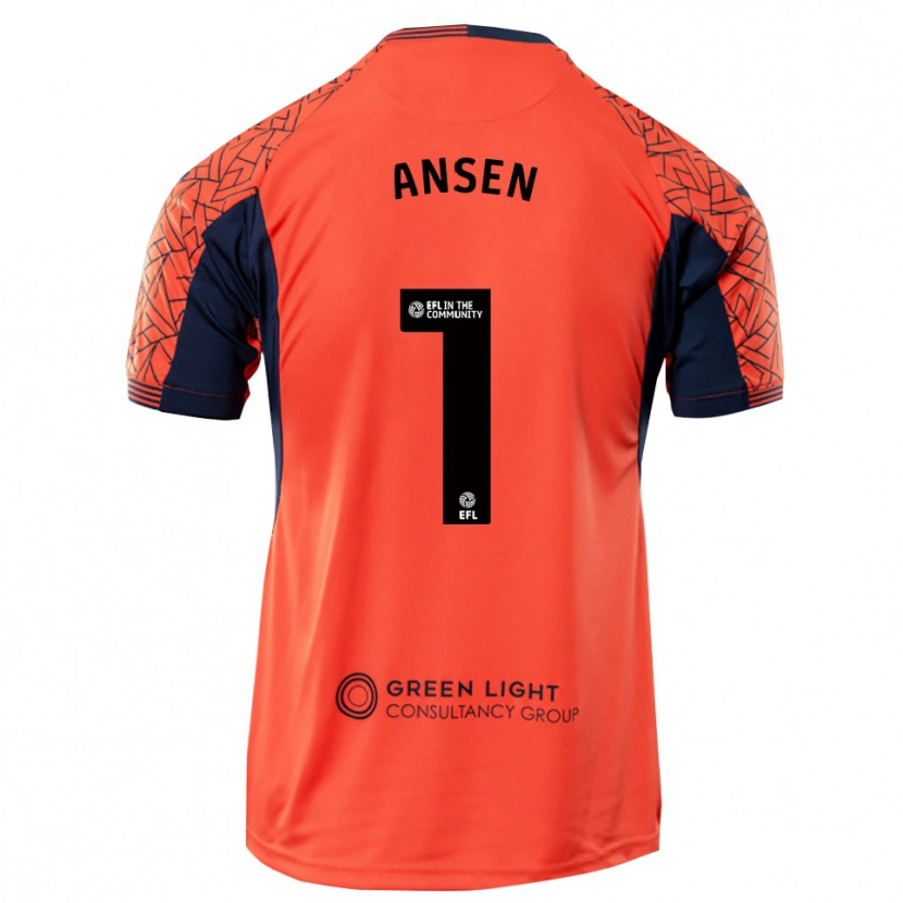 Danxen Herren Caleb Ansen #1 Trikot Orange Schwarz Torwarttrikot 2025/26