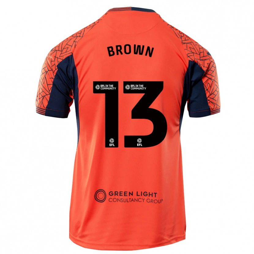 Danxen Herren Mason Brown #13 Trikot Orange Schwarz Torwarttrikot 2025/26