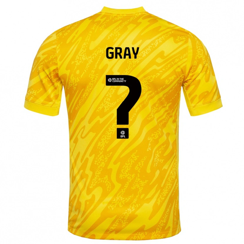 Danxen Herren Jessica Gray #0 Trikot Gelb Schwarz Torwarttrikot 2025/26