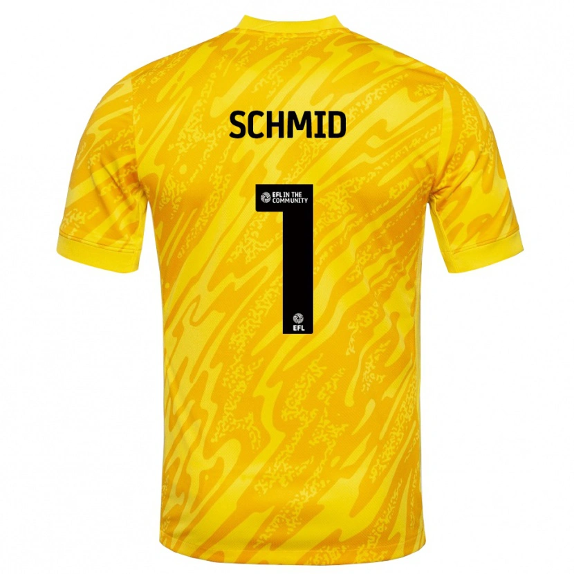 Danxen Herren Nicolas Schmid #1 Trikot Gelb Schwarz Torwarttrikot 2025/26