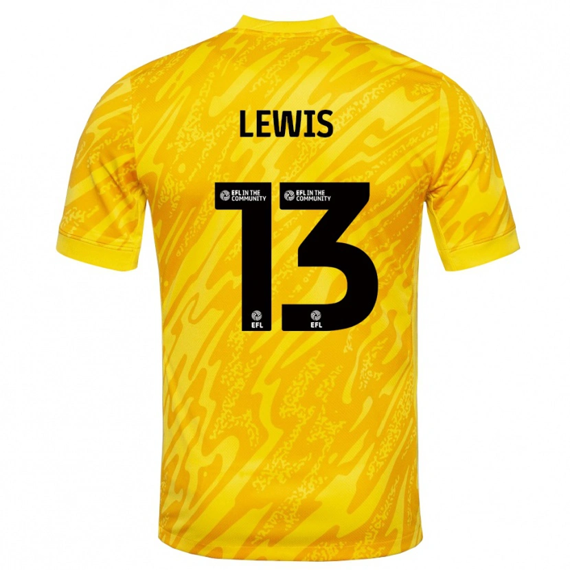 Danxen Herren Karl Lewis #13 Trikot Gelb Schwarz Torwarttrikot 2025/26