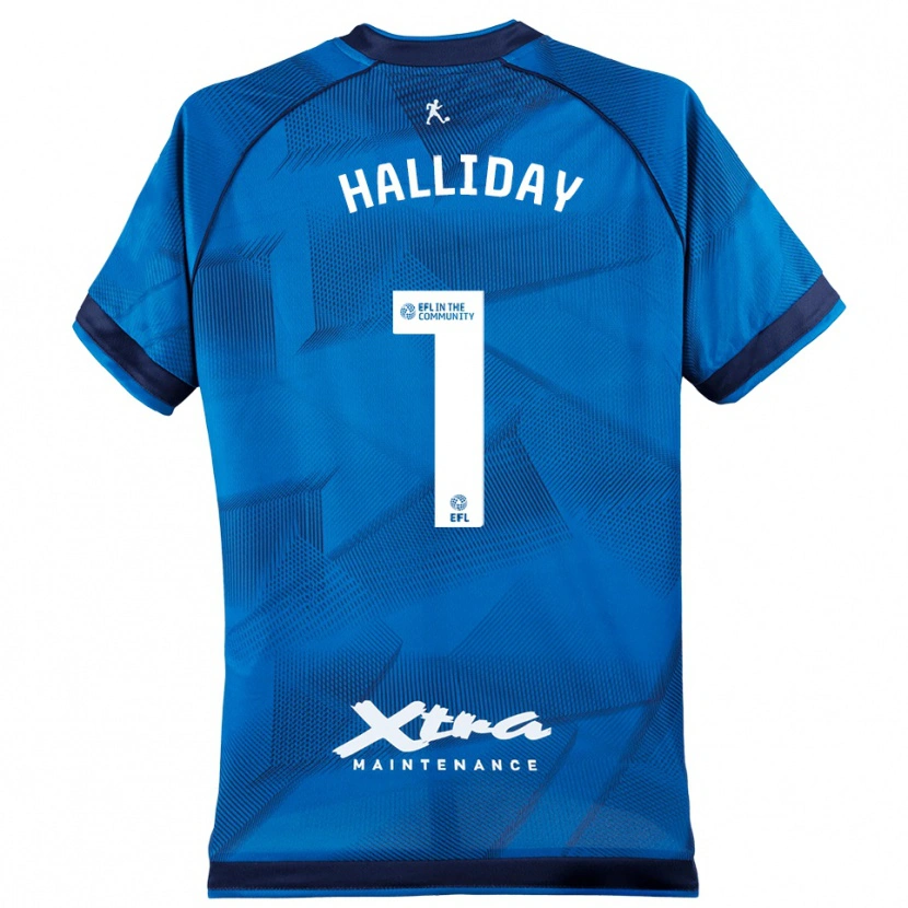 Danxen Herren Joel Halliday #1 Trikot Blau Weiß Torwarttrikot 2025/26