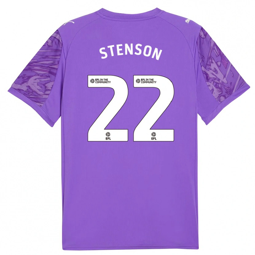 Danxen Herren Fran Stenson #22 Trikot Lila Weiß Torwarttrikot 2025/26