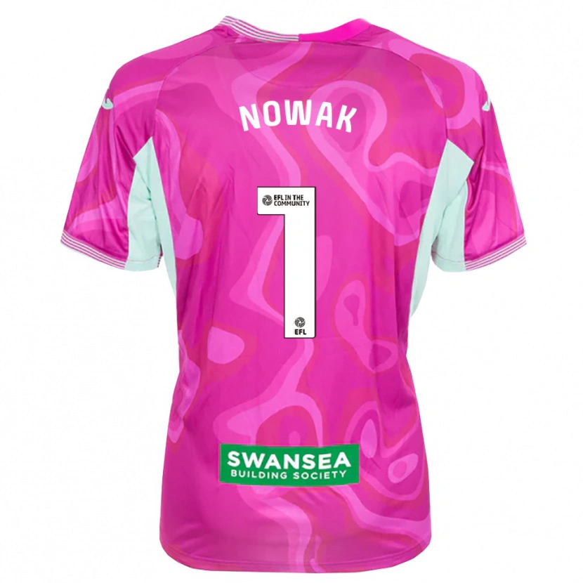 Danxen Herren Jakub Nowak #1 Trikot Magenta Weiß Torwarttrikot 2025/26