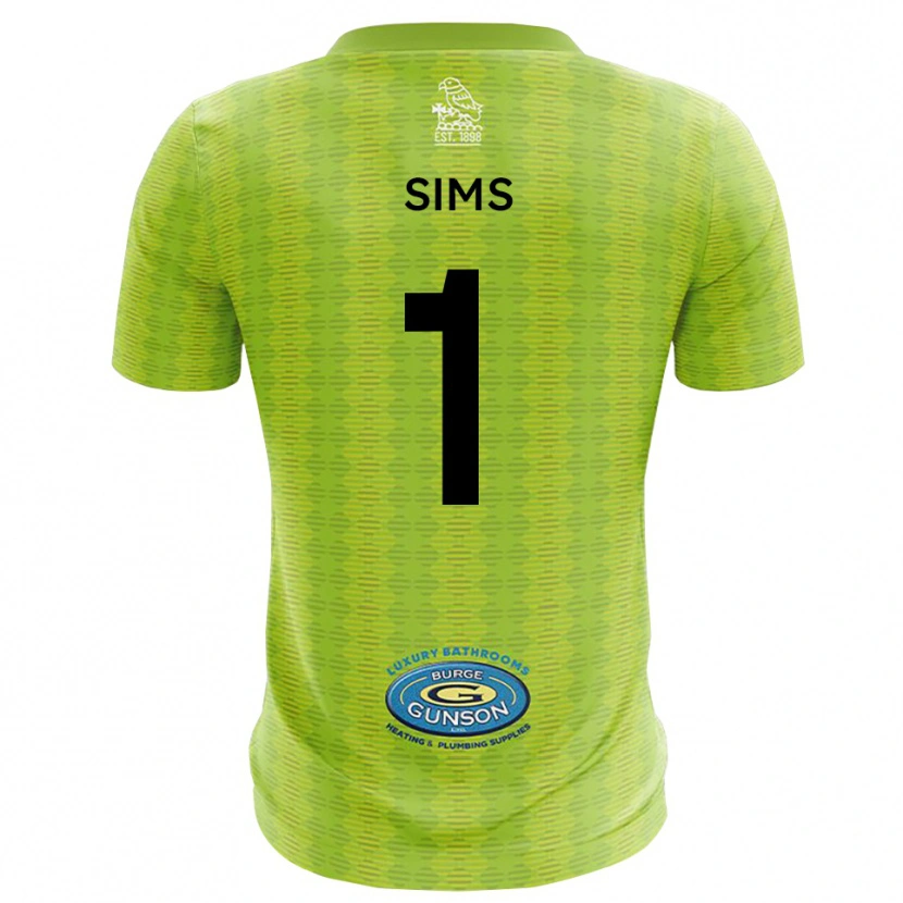 Danxen Herren Jack Sims #1 Trikot Rasen Grün Torwarttrikot 2025/26