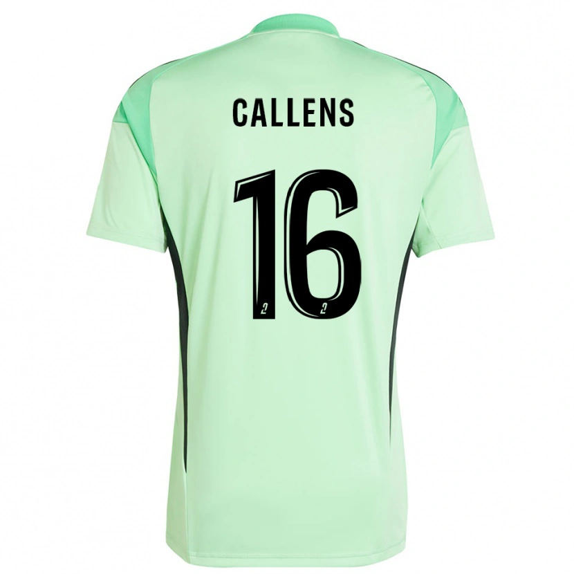 Danxen Herren Thomas Callens #16 Trikot Hellgrün Schwarz Torwarttrikot 2025/26
