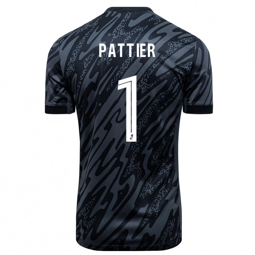 Danxen Herren Maxime Pattier #1 Trikot Grau Schwarz Torwarttrikot 2025/26