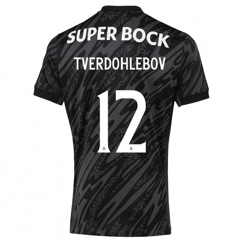 Danxen Herren Alex Tverdohlebov #12 Trikot Grau Schwarz Weiß Torwarttrikot 2025/26