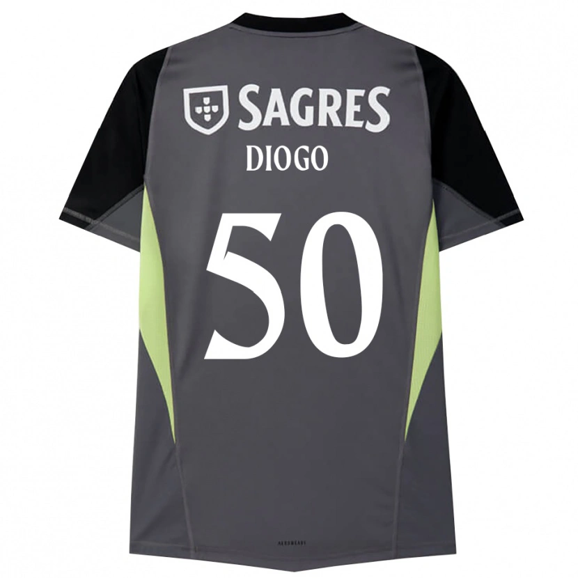 Danxen Herren Diogo Ferreira #50 Trikot Dunkelgrau Schwarz Torwarttrikot 2025/26