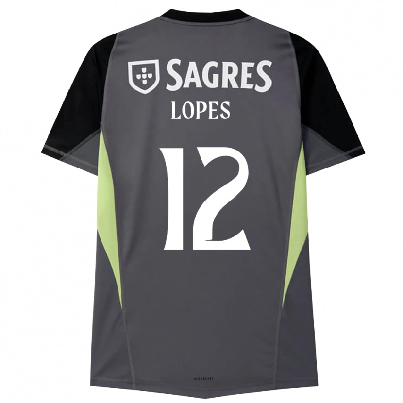 Danxen Herren Leonardo Lopes #12 Trikot Dunkelgrau Schwarz Torwarttrikot 2025/26