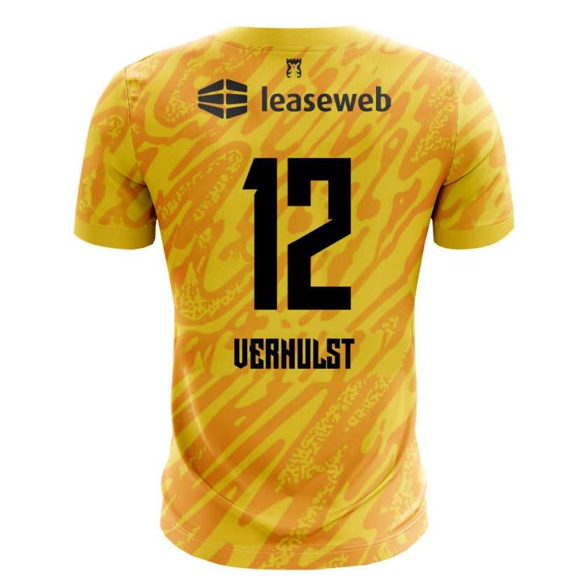 Danxen Herren Hobie Verhulst #12 Trikot Orange Gelb Schwarz Torwarttrikot 2025/26