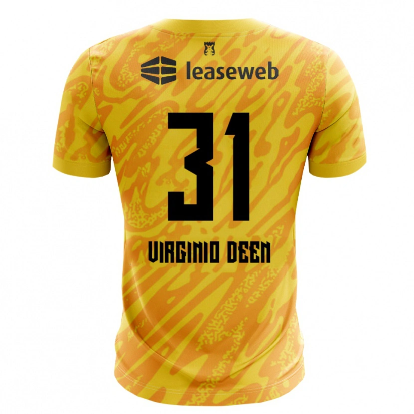 Danxen Herren Daniël Virginio Deen #31 Trikot Orange Gelb Schwarz Torwarttrikot 2025/26