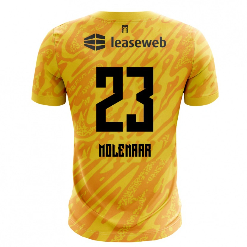 Danxen Herren Finn Molenaar #23 Trikot Orange Gelb Schwarz Torwarttrikot 2025/26