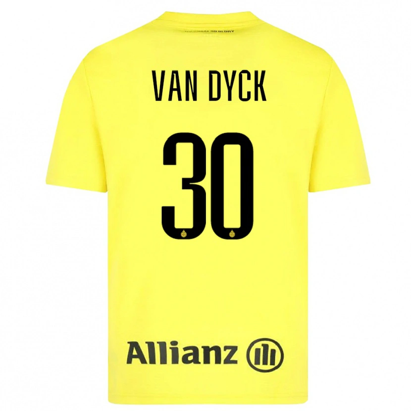 Danxen Herren Nell Van Dyck #30 Trikot Gelb Schwarz Torwarttrikot 2025/26