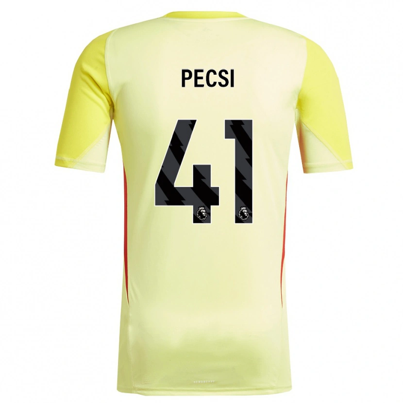 Danxen Herren Ármin Pécsi #41 Trikot Gelb Rot Torwarttrikot 2025/26