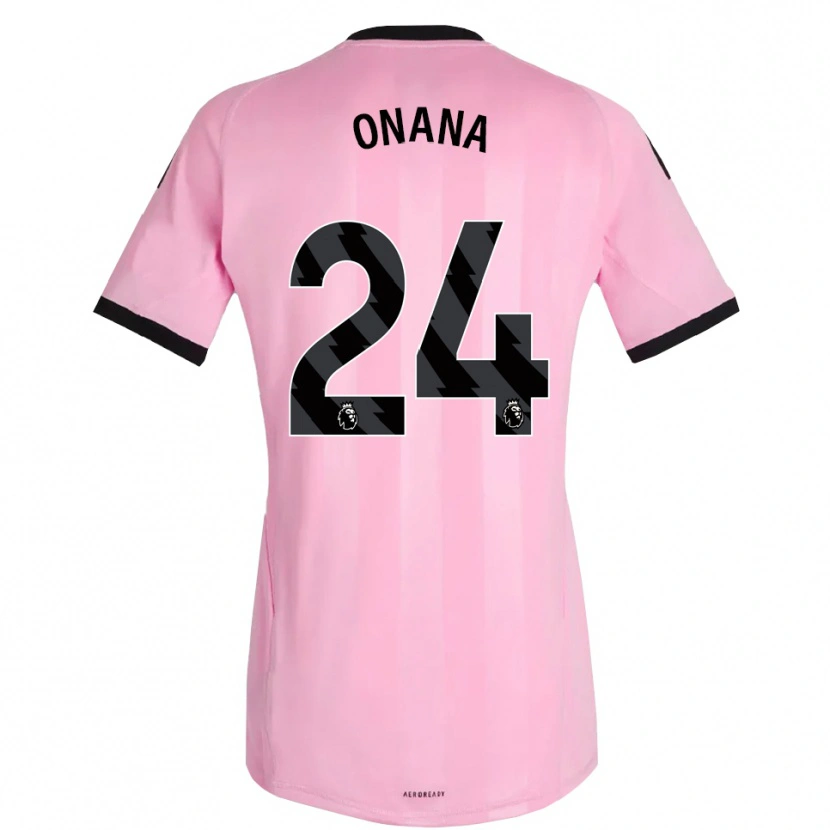 Danxen Herren André Onana #24 Trikot Rosa Schwarz Torwarttrikot 2025/26