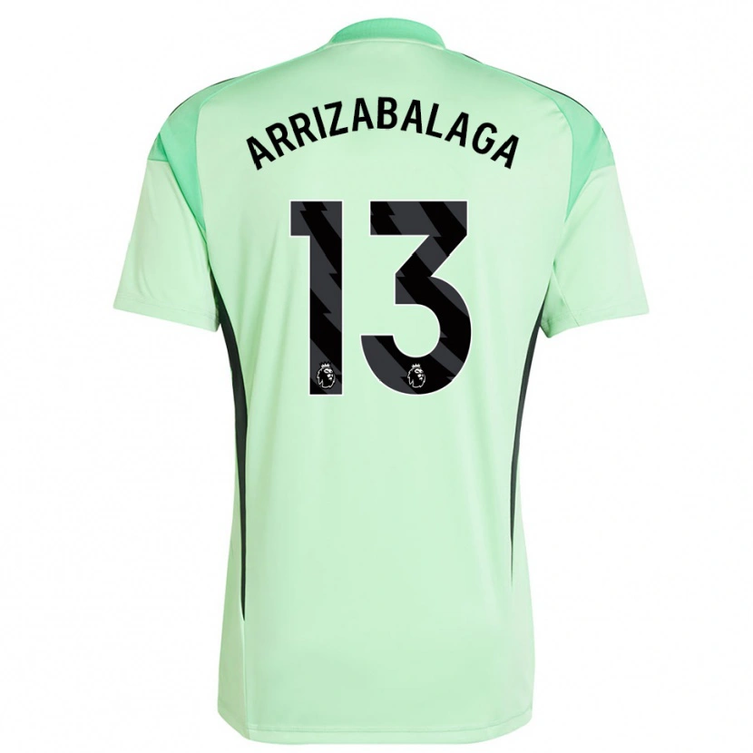 Danxen Herren Kepa Arrizabalaga #13 Trikot Hellgrün Schwarz Torwarttrikot 2025/26