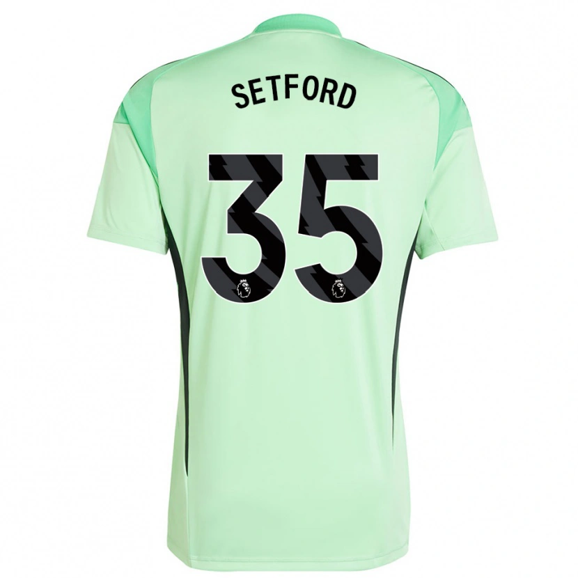 Danxen Herren Tommy Setford #35 Trikot Hellgrün Schwarz Torwarttrikot 2025/26