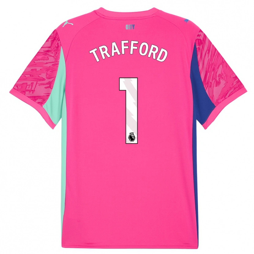 Danxen Herren James Trafford #1 Trikot Rosenrosa Torwarttrikot 2025/26