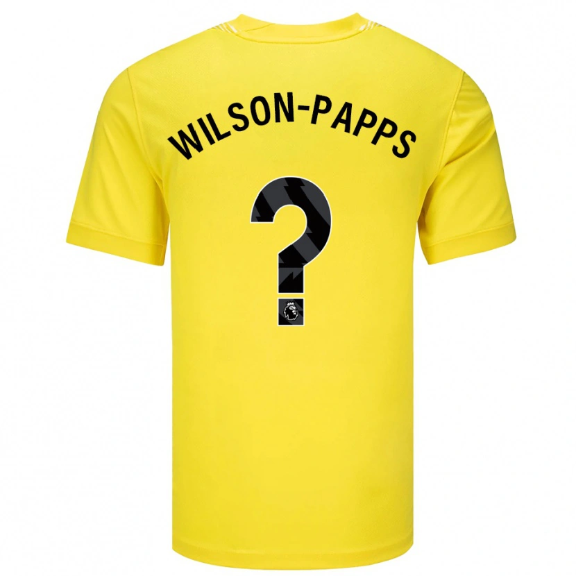 Danxen Herren Charlie Wilson-Papps #0 Trikot Gelb Schwarz Torwarttrikot 2025/26