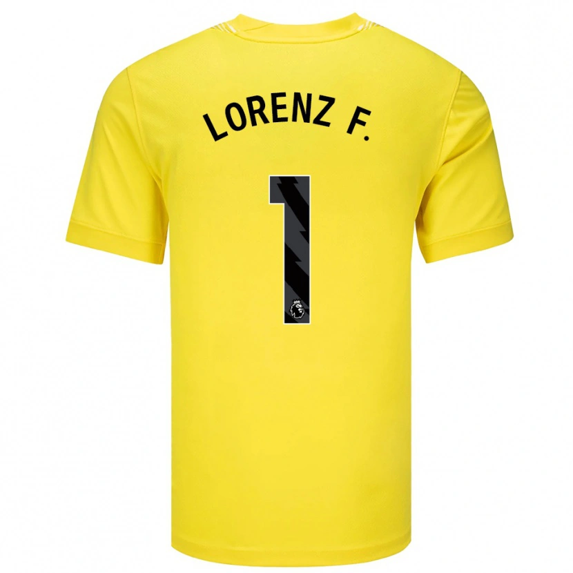 Danxen Herren Lorenz Ferdinand #1 Trikot Gelb Schwarz Torwarttrikot 2025/26
