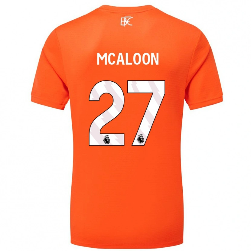 Danxen Herren Naoisha Mcaloon #27 Trikot Orange Weiß Torwarttrikot 2025/26