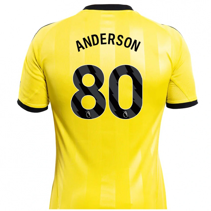 Danxen Herren Will Anderson #80 Trikot Gelb Schwarz Torwarttrikot 2025/26