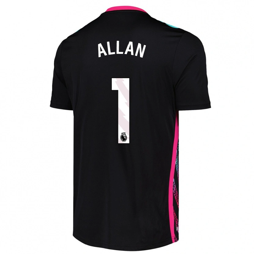 Danxen Herren Isaac Allan #1 Trikot Schwarz Weiß Torwarttrikot 2025/26