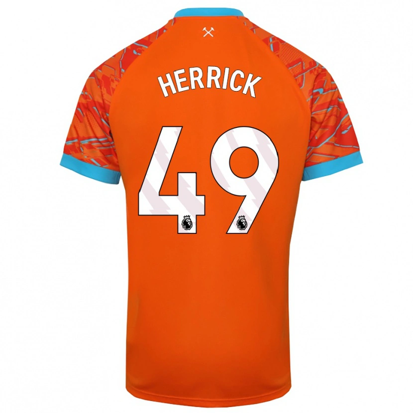 Danxen Herren Finlay Herrick #49 Trikot Orange Weiß Torwarttrikot 2025/26