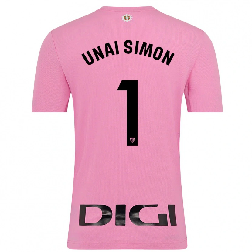 Danxen Herren Unai Simón #1 Trikot Pink Schwarz Torwarttrikot 2025/26