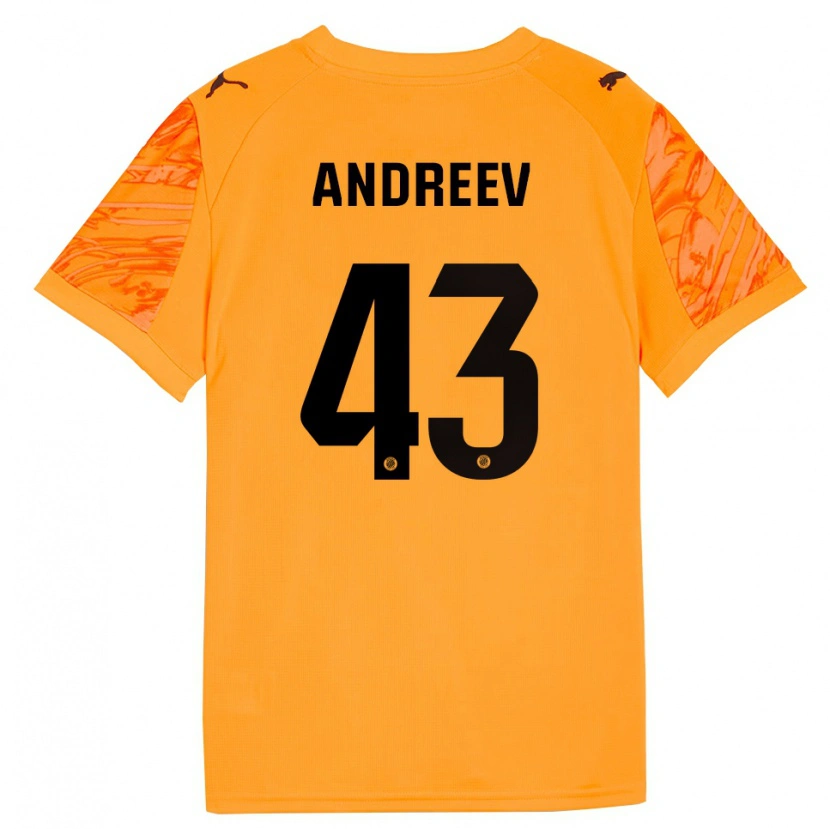 Danxen Herren Aleksandar Andreev #43 Trikot Orange Schwarz Torwarttrikot 2025/26