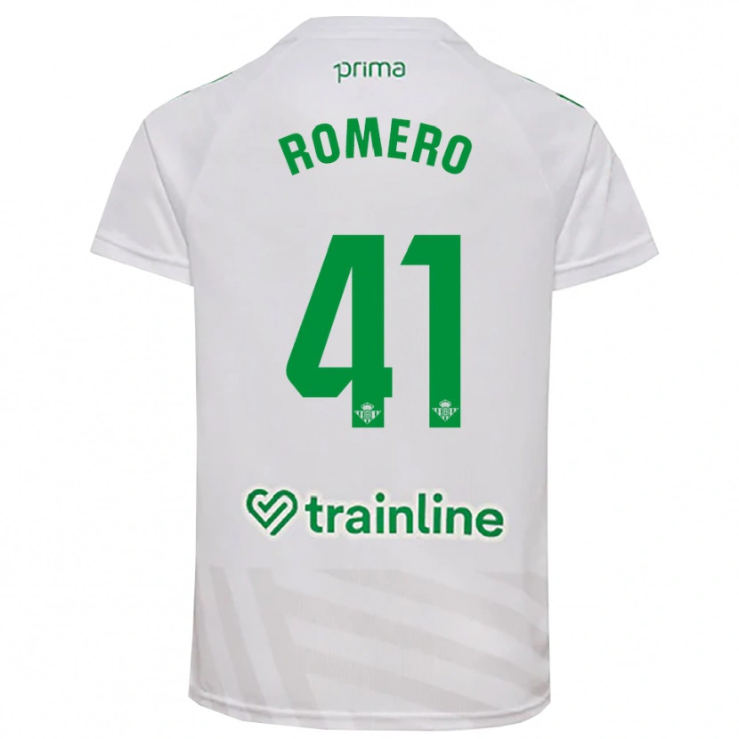 Danxen Herren José Romero #41 Trikot Weiß Grün Torwarttrikot 2025/26