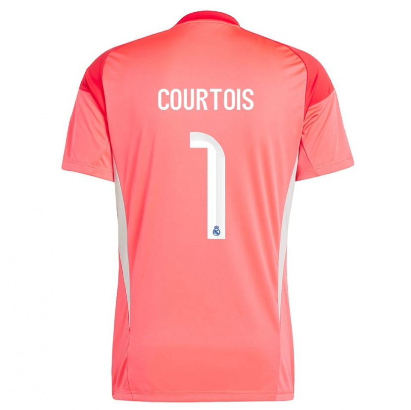 Danxen Herren Thibaut Courtois #1 Trikot Orange Rot Weiß Torwarttrikot 2025/26