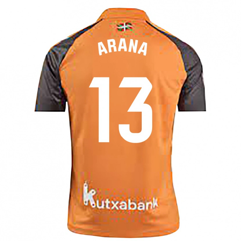 Danxen Herren Egoitz Arana #13 Trikot Schwarz Orange Torwarttrikot 2025/26