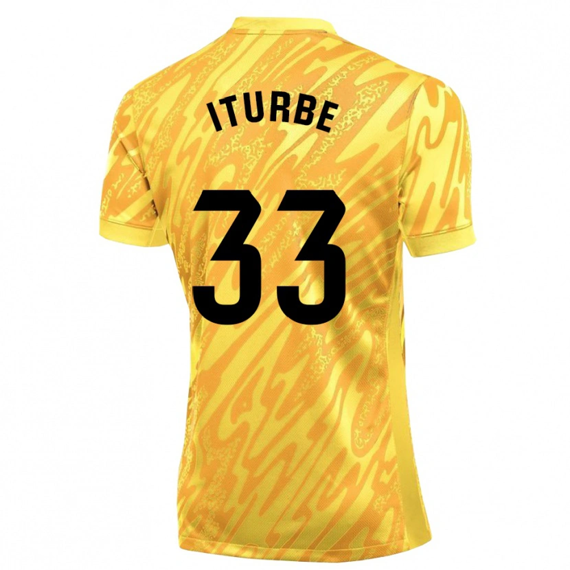 Danxen Herren Alejandro Iturbe #33 Trikot Gelb Schwarz Torwarttrikot 2025/26