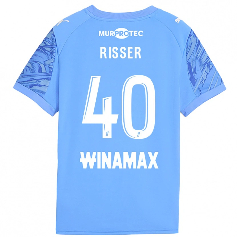 Danxen Herren Robin Risser #40 Trikot Hellblau Weiß Torwarttrikot 2025/26