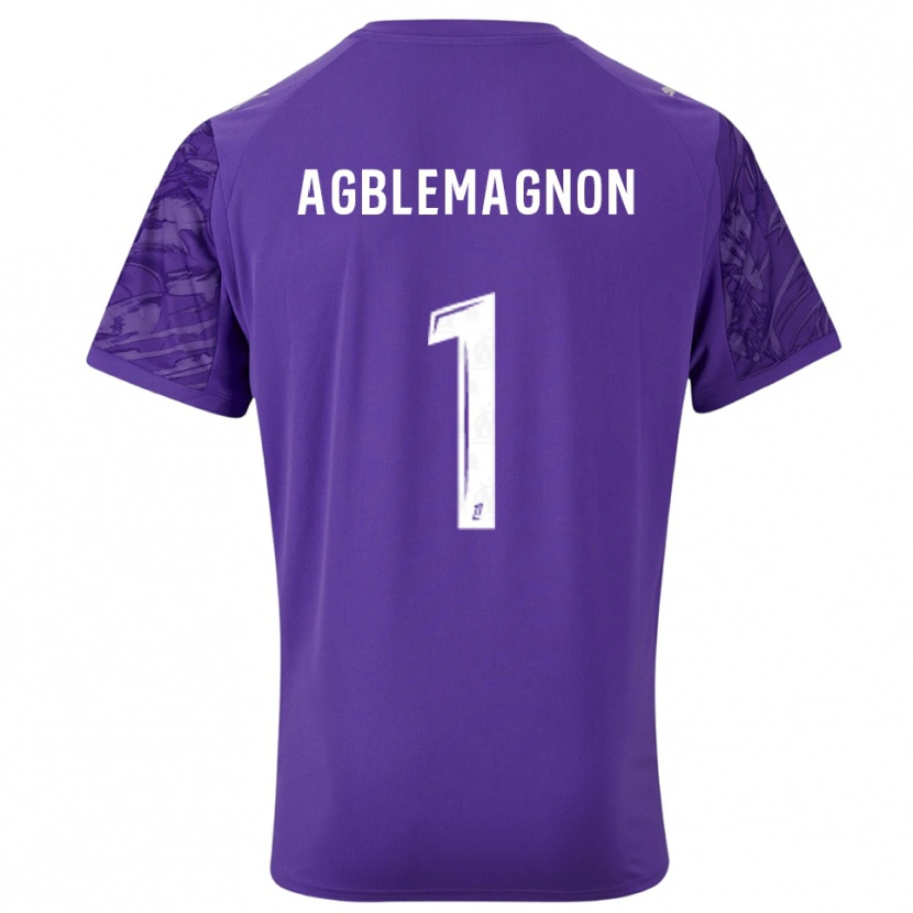 Danxen Herren Jordan Agblemagnon #1 Trikot Violett Weiß Torwarttrikot 2025/26