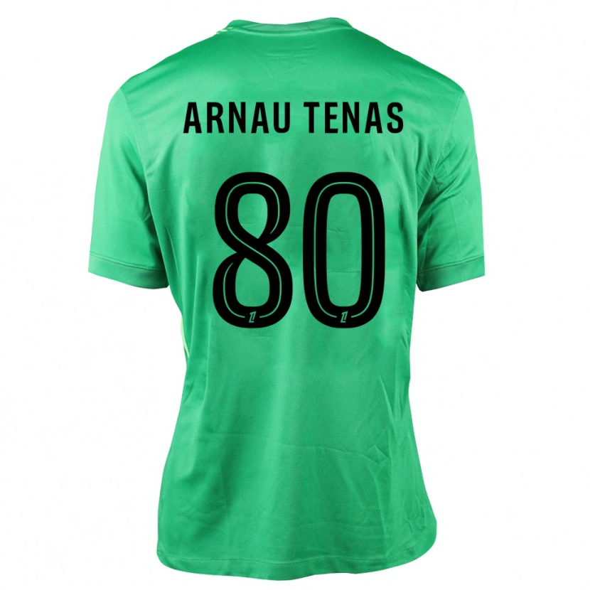 Danxen Herren Arnau Tenas #80 Trikot Grün Schwarz Torwarttrikot 2025/26